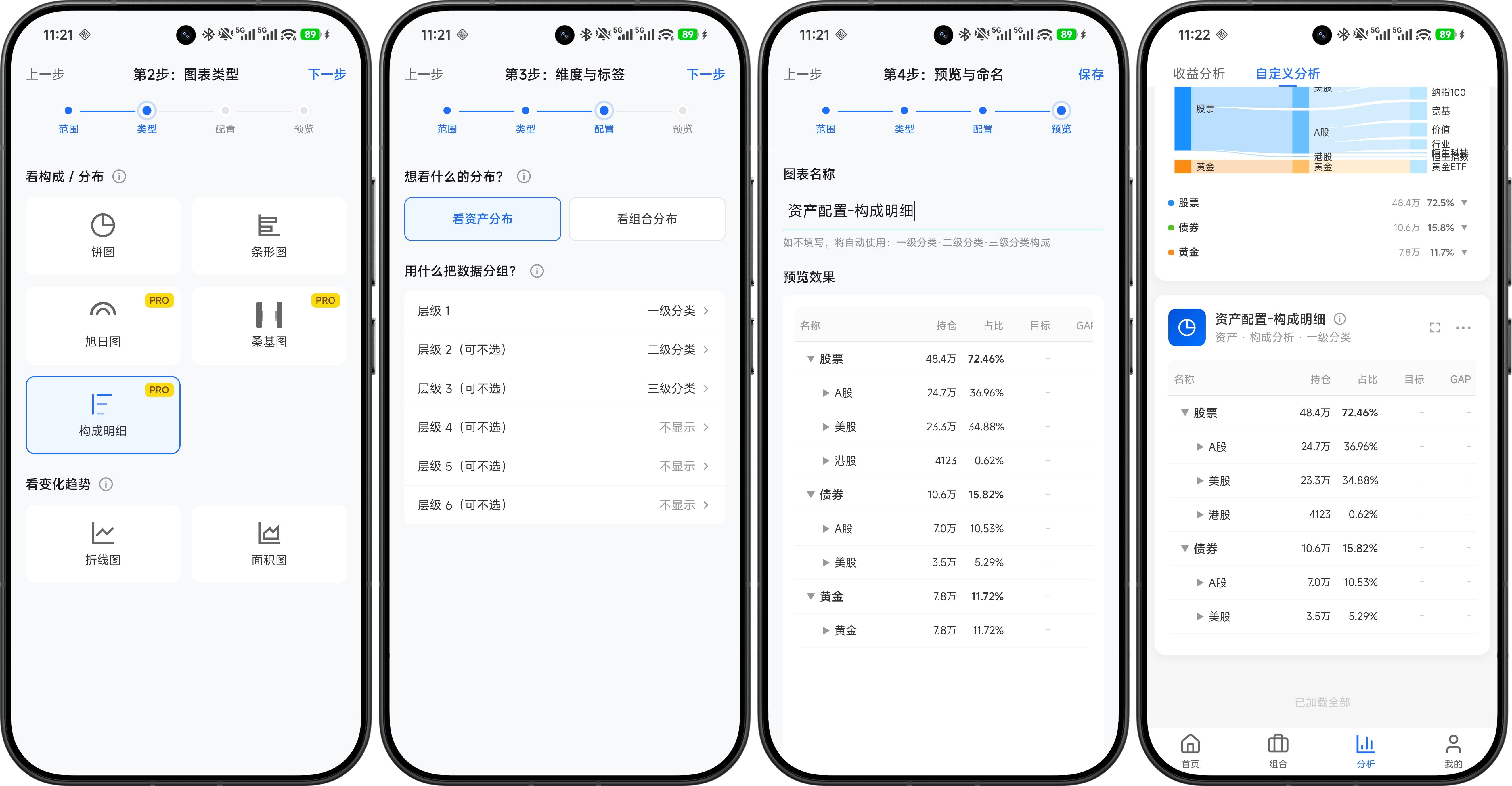 创建明细表
